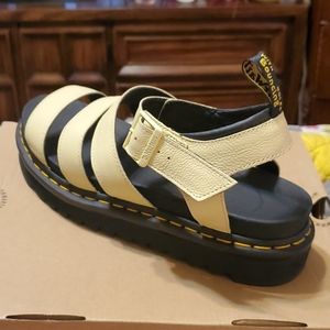 Dr. Martens Blaire Pastel Yellow and Black